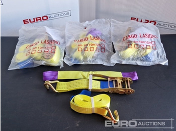 Строительное оборудование Unused Boss 4M x 50mm 5 Ton Ratchet Straps with Sling (4 of): фото 2