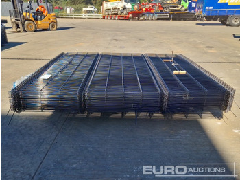 Строительное оборудование Unused Galvanised & Powder Coated Heavy Duty (5mm) Wire Mesh Fencing, 25 x H2.4m x W2.2m Panels, 26 x 60mm x 60mm x3m Posts, with Fittings (Black): фото 2 Строительное оборудование Unused Galvanised & Powder Coated Heavy Duty (5mm) Wire Mesh Fencing, 25 x H2.4m x W2.2m Panels, 26 x 60mm x 60mm x3m Posts, with Fittings (Black): фото 2
