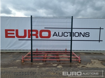 Строительное оборудование Unused Galvanised & Powder Coated Heavy Duty (5mm) Wire Mesh Fencing, 25 x H2.4m x W2.2m Panels, 26 x 60mm x 60mm x3m Posts, with Fittings (Green): фото 2