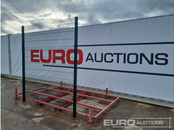 Строительное оборудование Unused Galvanised & Powder Coated Heavy Duty (5mm) Wire Mesh Fencing, 25 x H2.4m x W2.2m Panels, 26 x 60mm x 60mm x3m Posts, with Fittings (Green): фото 3