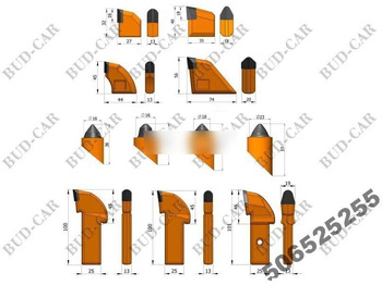 Новый Запчасти для Дорожных фрез New węglikiem spiekanym Rock Combo  for asphalt milling machine: фото 4