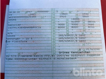 Полуприцеп бортовой/ Платформа Krone SD (2014): фото 5 Полуприцеп бортовой/ Платформа Krone SD (2014): фото 5