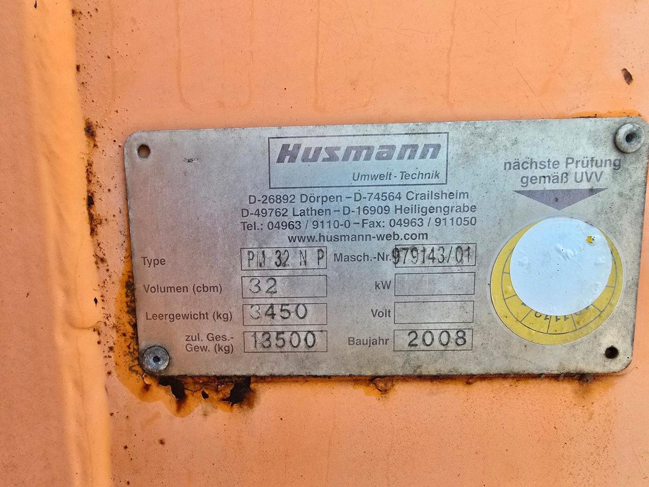 Koppelbehälter Husmann PM 32 N P Abrollcontainer - Контейнер для мультилифта: фото 2 Koppelbehälter Husmann PM 32 N P Abrollcontainer - Контейнер для мультилифта: фото 2