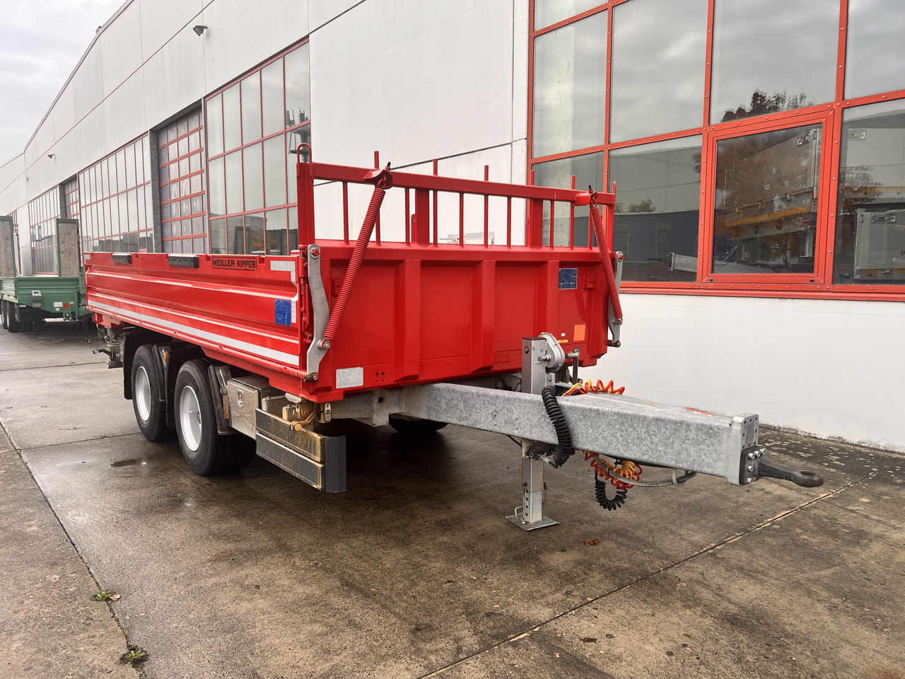 Meiller MZDAL  18 t Tandemkipper Tieflader Schotter- Klappe, neuwertig - Самосвальный прицеп: фото 4 Meiller MZDAL  18 t Tandemkipper Tieflader Schotter- Klappe, neuwertig - Самосвальный прицеп: фото 4