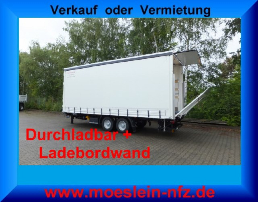 Möslein TPS 11 DL 7,30 neuer Planenanhänger, Ladebordwand + Durchladbar - Тентованный прицеп: фото 1 Möslein TPS 11 DL 7,30 neuer Planenanhänger, Ladebordwand + Durchladbar - Тентованный прицеп: фото 1