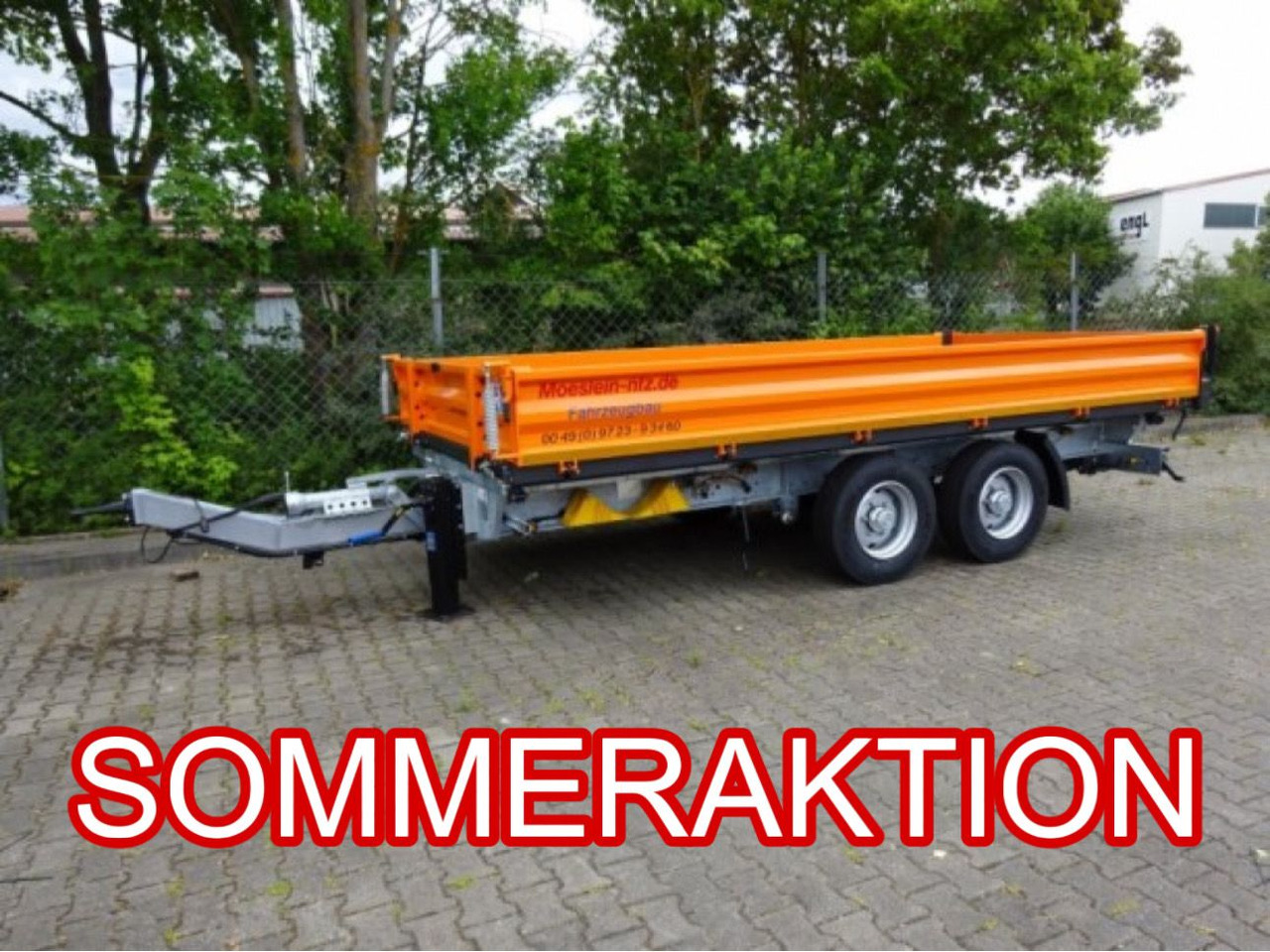 Möslein TTD 13 Orange 13 t Tandem 3- Seitenkipper Tieflader-- Neufahrzeug -- - Самосвальный прицеп: фото 1 Möslein TTD 13 Orange 13 t Tandem 3- Seitenkipper Tieflader-- Neufahrzeug -- - Самосвальный прицеп: фото 1