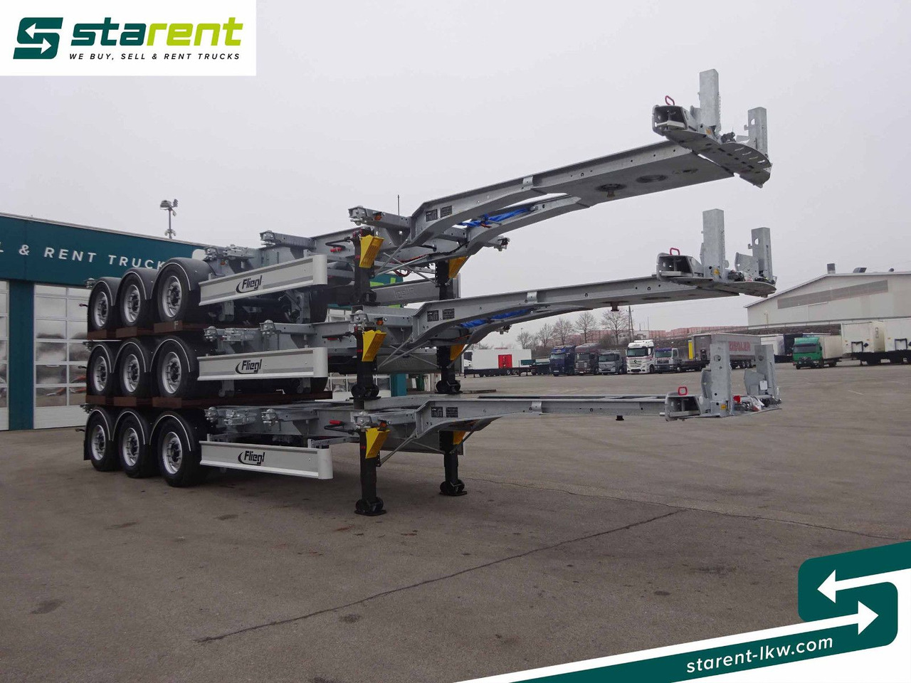 Fliegl Containerchassis ADR, 1x20/2x20/1x30/1x40/1x45 - Полуприцеп-контейнеровоз/ Сменный кузов: фото 3 Fliegl Containerchassis ADR, 1x20/2x20/1x30/1x40/1x45 - Полуприцеп-контейнеровоз/ Сменный кузов: фото 3