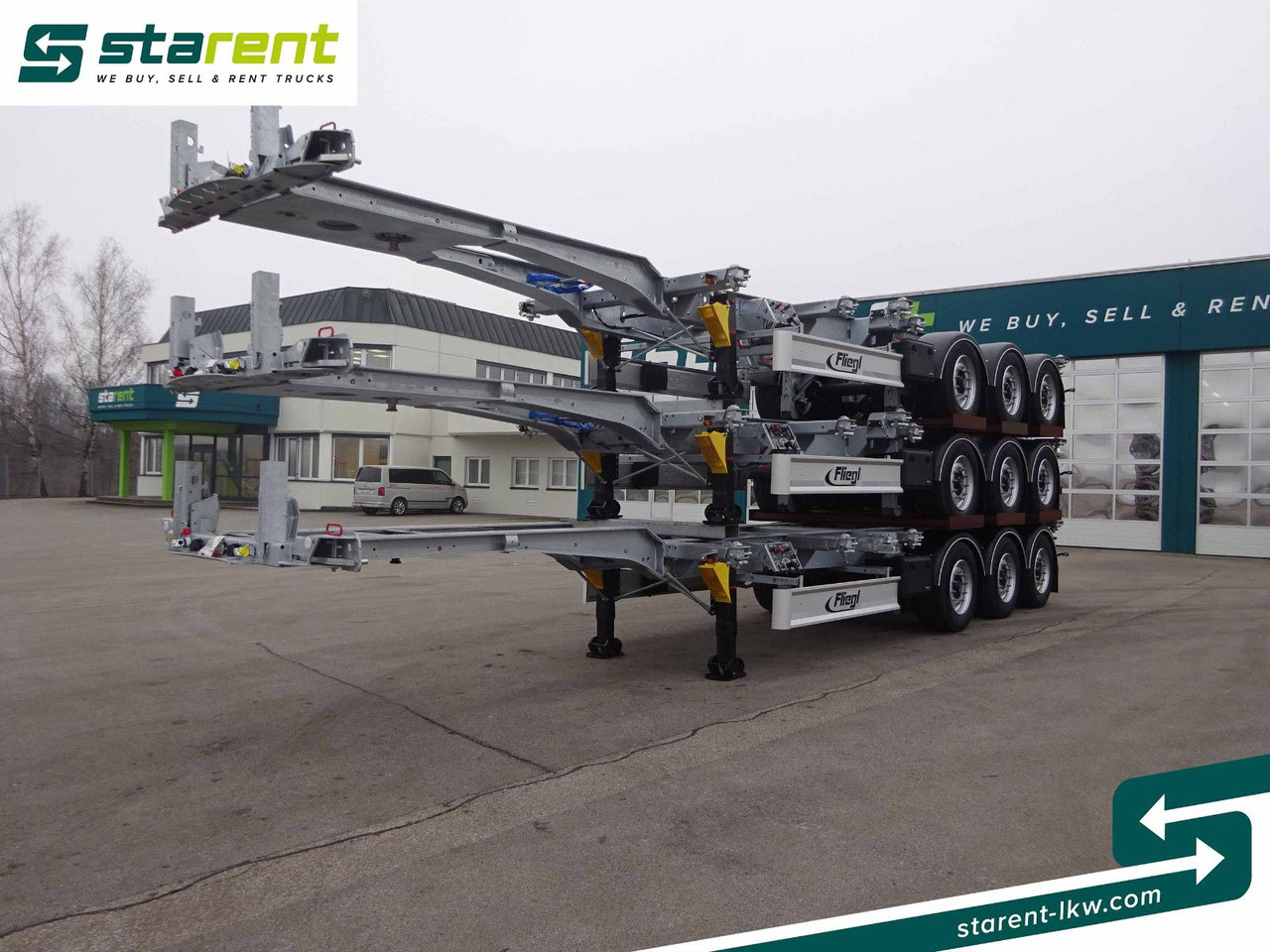 Fliegl Containerchassis ADR, 1x20/2x20/1x30/1x40/1x45 - Полуприцеп-контейнеровоз/ Сменный кузов: фото 1 Fliegl Containerchassis ADR, 1x20/2x20/1x30/1x40/1x45 - Полуприцеп-контейнеровоз/ Сменный кузов: фото 1