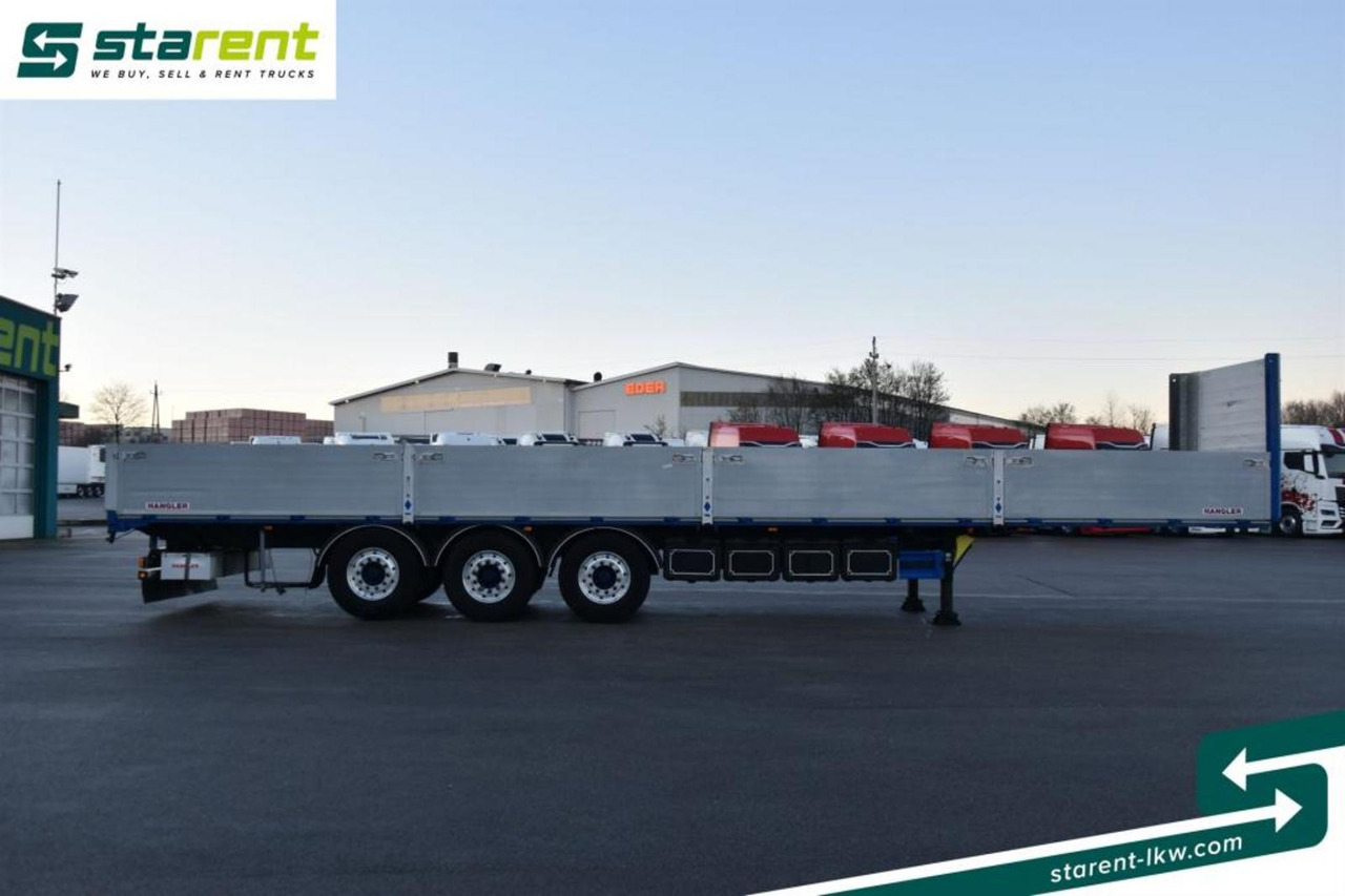 Hangler Baustofftrailer Rungentaschen 80cm Bordwände - Полуприцеп бортовой/ Платформа: фото 4 Hangler Baustofftrailer Rungentaschen 80cm Bordwände - Полуприцеп бортовой/ Платформа: фото 4