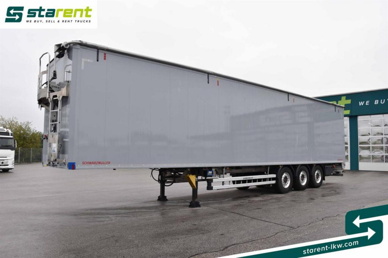 Schwarzmüller Schubbodenauflieger 10mm elektrisches Verdeck 91m³ - Полуприцеп с подвижным полом: фото 1 Schwarzmüller Schubbodenauflieger 10mm elektrisches Verdeck 91m³ - Полуприцеп с подвижным полом: фото 1