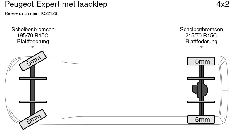 Peugeot Expert met laadklep - Фургон с закрытым кузовом: фото 5 Peugeot Expert met laadklep - Фургон с закрытым кузовом: фото 5