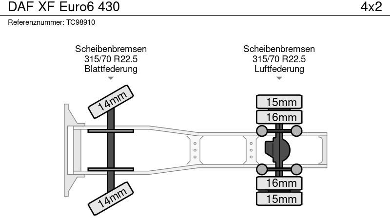 Тягач DAF XF Euro6 430: фото 16 Тягач DAF XF Euro6 430: фото 16