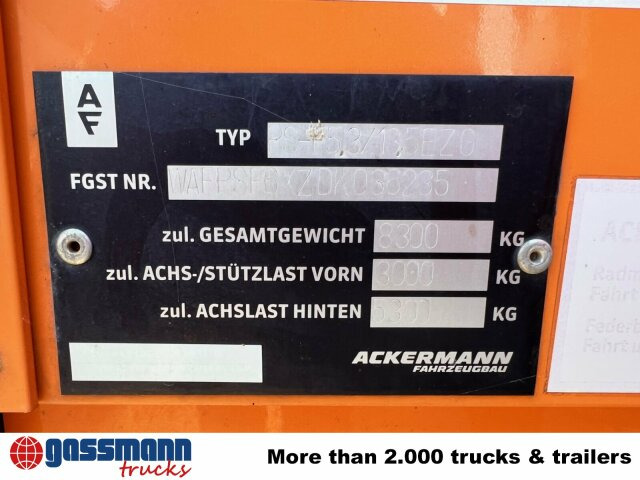 Ackermann PS-F 5.3/13.5 EZG SPS, Edscha-Verdeck, Lenkachse - Полуприцеп бортовой/ Платформа: фото 5 Ackermann PS-F 5.3/13.5 EZG SPS, Edscha-Verdeck, Lenkachse - Полуприцеп бортовой/ Платформа: фото 5