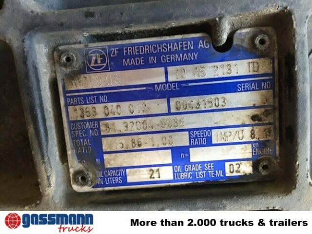 Getriebe 12 AS 2131 TD + Intarder - Коробка передач для Грузовиков: фото 2 Getriebe 12 AS 2131 TD + Intarder - Коробка передач для Грузовиков: фото 2