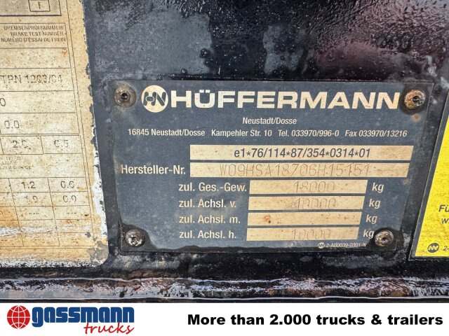 Hüffermann HSA 18.70 Schlittenabroller - Прицеп мультилифт/ Бункеровоз: фото 4 Hüffermann HSA 18.70 Schlittenabroller - Прицеп мультилифт/ Бункеровоз: фото 4