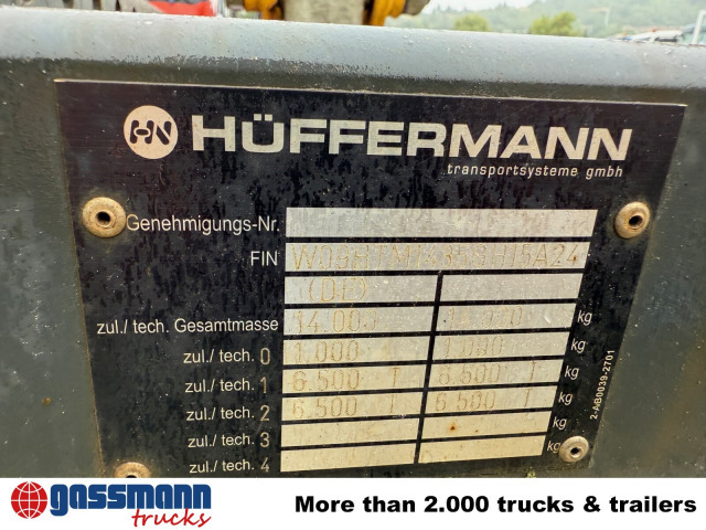 Hüffermann HTM 13.35 P Absetzanhänger - Прицеп-контейнеровоз/ Сменный кузов: фото 2 Hüffermann HTM 13.35 P Absetzanhänger - Прицеп-контейнеровоз/ Сменный кузов: фото 2