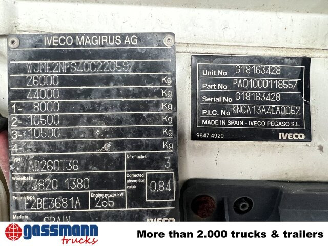 Iveco Trakker AD260T36 6x4 - Грузовик-шасси: фото 2 Iveco Trakker AD260T36 6x4 - Грузовик-шасси: фото 2