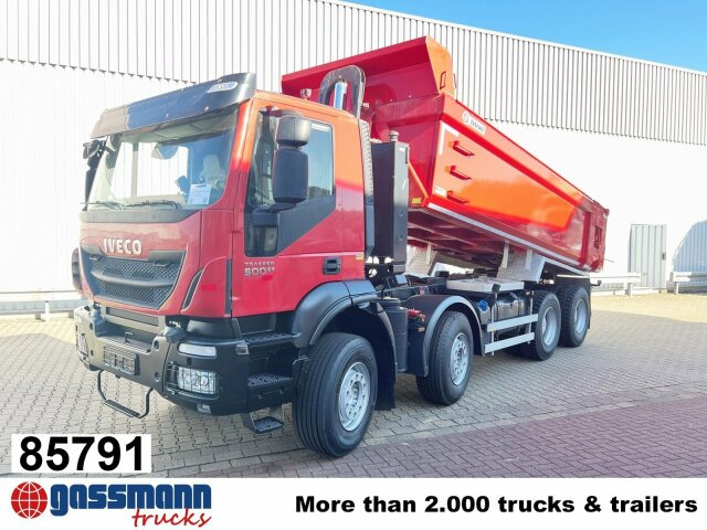 Iveco Trakker AD410T50 8x4, Stahlmulde ca. 16m³, - Самосвал: фото 1 Iveco Trakker AD410T50 8x4, Stahlmulde ca. 16m³, - Самосвал: фото 1