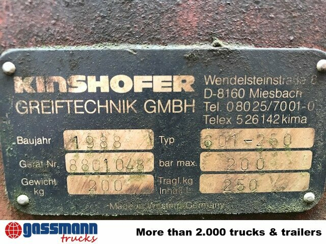 KINSHOFER Schalengreifer 601-250, 10x VORHANDEN - Грейферный ковш для Строительной техники: фото 5 KINSHOFER Schalengreifer 601-250, 10x VORHANDEN - Грейферный ковш для Строительной техники: фото 5