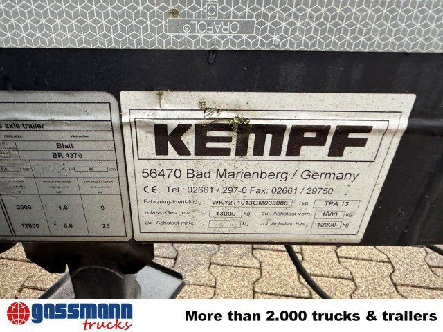 Kempf TPA 13 Anhänger für Absetzcontainer - Прицеп-контейнеровоз/ Сменный кузов: фото 3 Kempf TPA 13 Anhänger für Absetzcontainer - Прицеп-контейнеровоз/ Сменный кузов: фото 3
