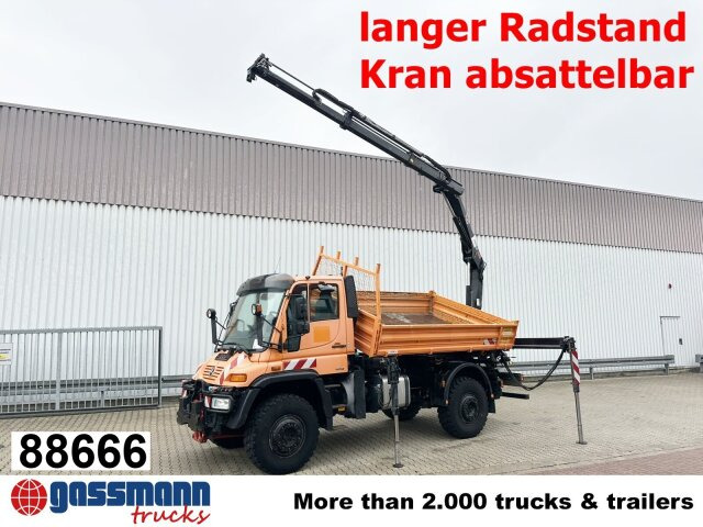 Unimog U500 4x4 405/40 mit Heckkran Hiab 077-1 HiDuo, - Коммерческий автомобиль: фото 1 Unimog U500 4x4 405/40 mit Heckkran Hiab 077-1 HiDuo, - Коммерческий автомобиль: фото 1