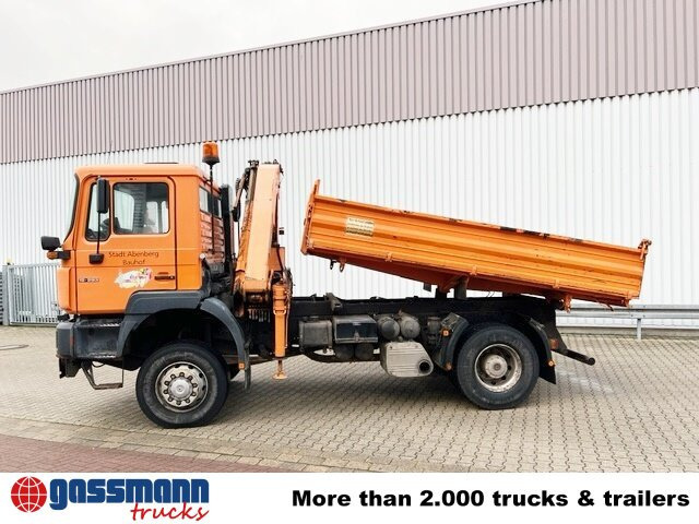 MAN 19.293 4x4 BL mit Kran Meiller MK77RS2 - Самосвал, Автоманипулятор: фото 2 MAN 19.293 4x4 BL mit Kran Meiller MK77RS2 - Самосвал, Автоманипулятор: фото 2