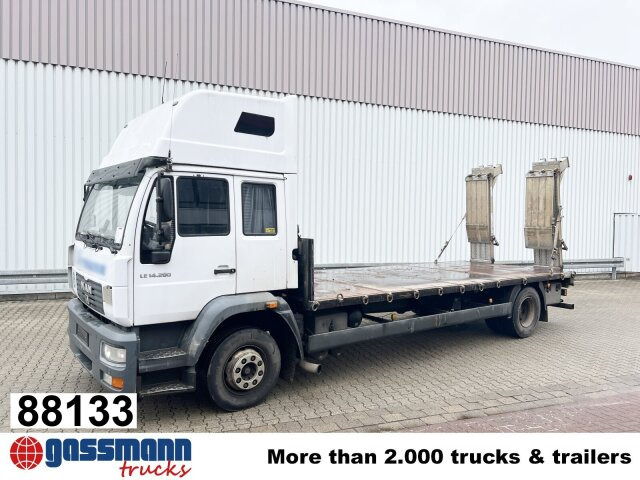 MAN LE 14.280 4x2 L, Maschinentransporter, 2x AHK - Грузовик бортовой/ Платформа: фото 1 MAN LE 14.280 4x2 L, Maschinentransporter, 2x AHK - Грузовик бортовой/ Платформа: фото 1