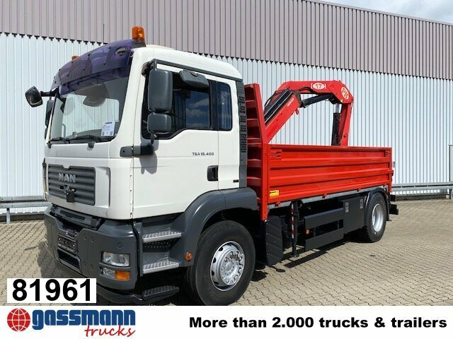 MAN TGA 18.400 4x2 BL Pritsche Heckkran PM17523 - Грузовик бортовой/ Платформа, Автоманипулятор: фото 1 MAN TGA 18.400 4x2 BL Pritsche Heckkran PM17523 - Грузовик бортовой/ Платформа, Автоманипулятор: фото 1