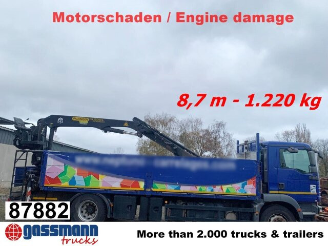 MAN TGM 18.290 4x2 BL, Heckkran Palfinger PK12001L, - Грузовик бортовой/ Платформа, Автоманипулятор: фото 1 MAN TGM 18.290 4x2 BL, Heckkran Palfinger PK12001L, - Грузовик бортовой/ Платформа, Автоманипулятор: фото 1