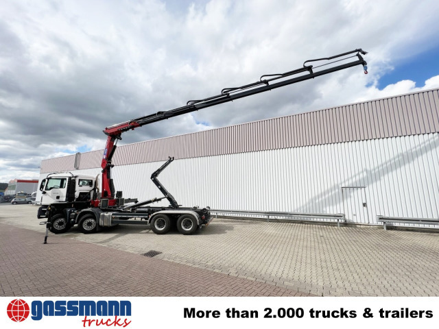 Новый Крюковой мультилифт, Автоманипулятор MAN TGS 35.480 8X4 BL, Intarder, Kran HMF 3220-K6,: фото 12