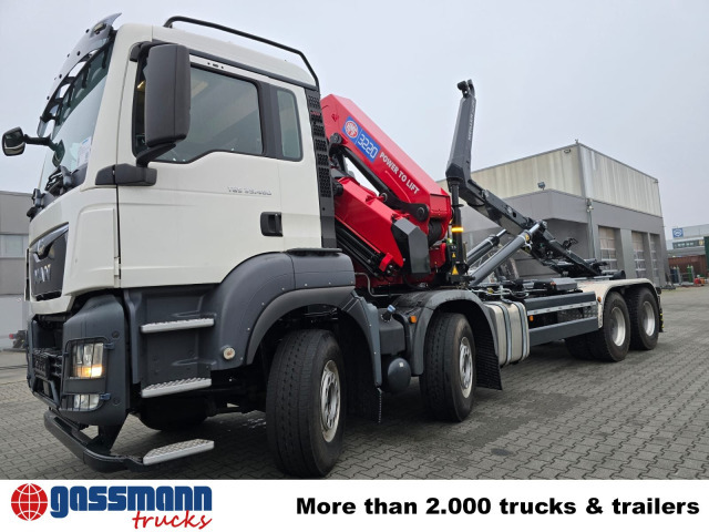 Новый Крюковой мультилифт, Автоманипулятор MAN TGS 35.480 8X4 BL, Intarder, Kran HMF 3220-K6,: фото 15