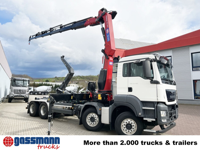 Новый Крюковой мультилифт, Автоманипулятор MAN TGS 35.480 8X4 BL, Intarder, Kran HMF 3220-K6,: фото 9