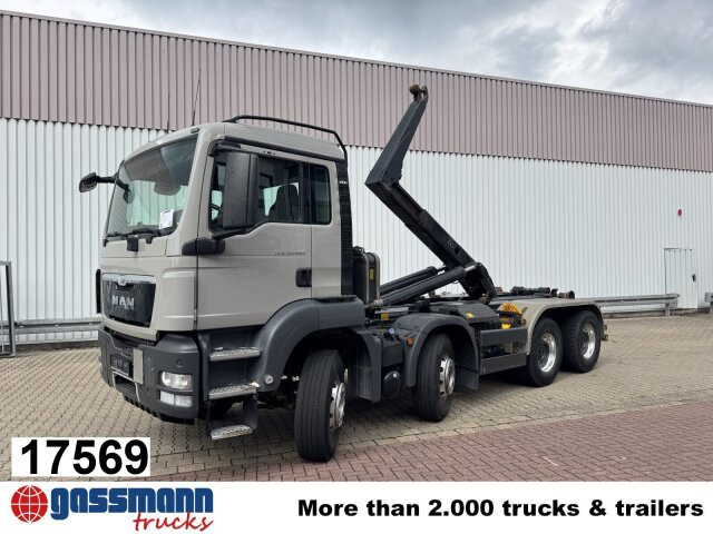 MAN TGS 35.480 8x4 BL, Meiller RK 30.62 bis 6,5 m - Крюковой мультилифт: фото 1 MAN TGS 35.480 8x4 BL, Meiller RK 30.62 bis 6,5 m - Крюковой мультилифт: фото 1