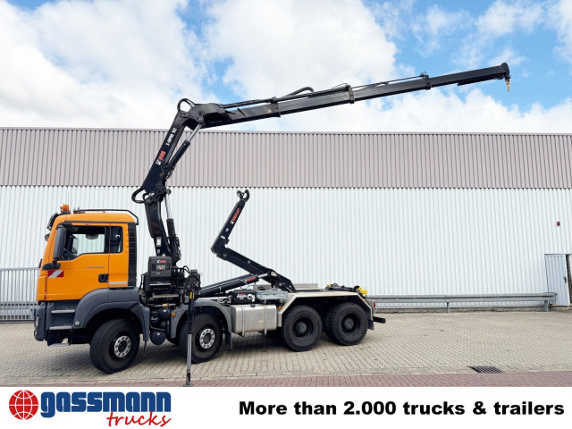MAN TGS 35.500 8x4 BB mit Kran Hiab X-HiPro 162 E-3, - Крюковой мультилифт, Автоманипулятор: фото 2 MAN TGS 35.500 8x4 BB mit Kran Hiab X-HiPro 162 E-3, - Крюковой мультилифт, Автоманипулятор: фото 2