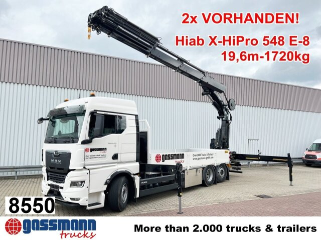 MAN TGX 26.510 6x2-4 LL, Kran Hiab X-HiPro 548 E-8, - Грузовик бортовой/ Платформа, Автоманипулятор: фото 1 MAN TGX 26.510 6x2-4 LL, Kran Hiab X-HiPro 548 E-8, - Грузовик бортовой/ Платформа, Автоманипулятор: фото 1