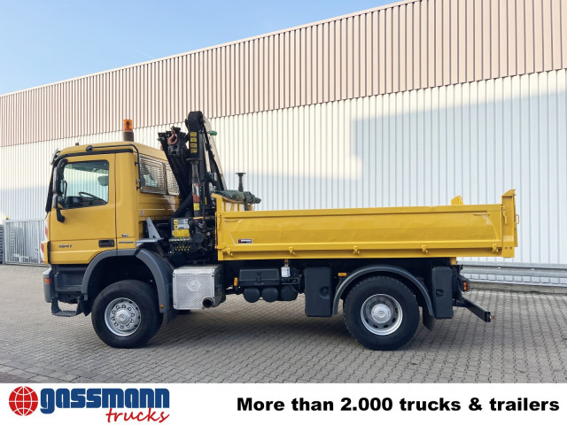Самосвал, Автоманипулятор Mercedes-Benz Actros 1841 AK 4x4, EEV, Kran Palfinger: фото 14