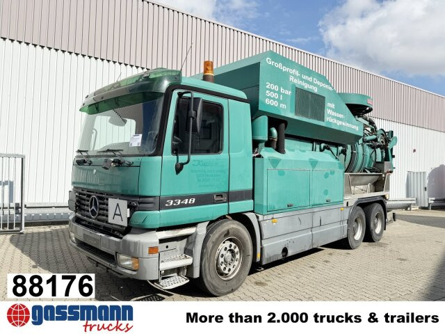 Mercedes-Benz Actros 3348 6x4, V8, Kroll Saug-/Spülwagen ca. - Подметально-уборочная машина: фото 1 Mercedes-Benz Actros 3348 6x4, V8, Kroll Saug-/Spülwagen ca. - Подметально-уборочная машина: фото 1
