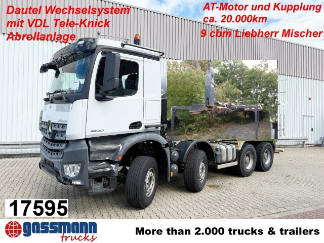 Mercedes-Benz Arocs 3240 8x4, VDL Tele-Knick Abrollanlage - Крюковой мультилифт: фото 1 Mercedes-Benz Arocs 3240 8x4, VDL Tele-Knick Abrollanlage - Крюковой мультилифт: фото 1