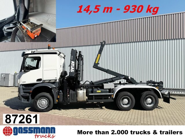 Mercedes-Benz Arocs 3351 AK 6x6, Retarder, Navi, Grounder, - Крюковой мультилифт, Автоманипулятор: фото 1 Mercedes-Benz Arocs 3351 AK 6x6, Retarder, Navi, Grounder, - Крюковой мультилифт, Автоманипулятор: фото 1