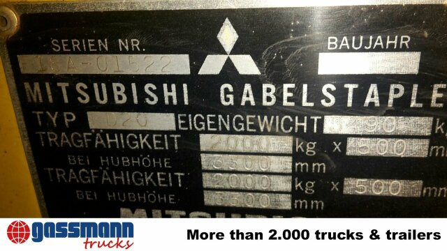 Mitsubishi FD20 - Дизельный погрузчик: фото 3 Mitsubishi FD20 - Дизельный погрузчик: фото 3