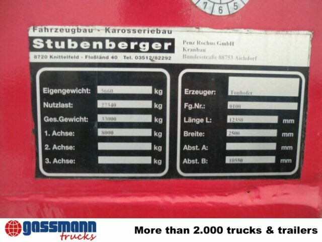 TONHOFER DL1 Plattform-Auflieger - Полуприцеп бортовой/ Платформа: фото 3 TONHOFER DL1 Plattform-Auflieger - Полуприцеп бортовой/ Платформа: фото 3