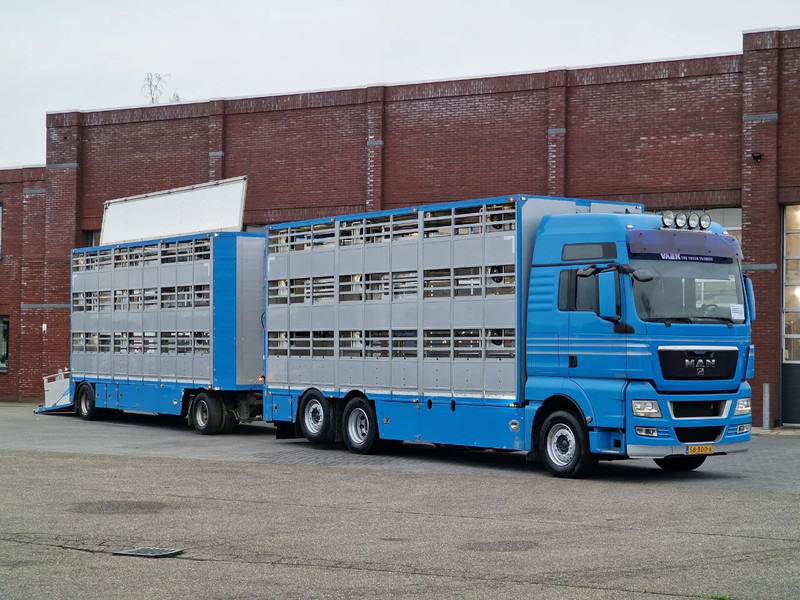 MAN TGX 26.440 6x2*4 - 3 deck Livestock - Water & Ventilation + Jumbo/Bekkers 3 deck trailer - Грузовик для перевозки животных: фото 1 MAN TGX 26.440 6x2*4 - 3 deck Livestock - Water & Ventilation + Jumbo/Bekkers 3 deck trailer - Грузовик для перевозки животных: фото 1