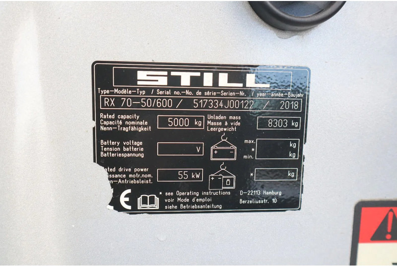 Still RX 70-50 /600 | TRIPLEX | FORK EXT. | SIDESHIFT в лизинг Still RX 70-50 /600 | TRIPLEX | FORK EXT. | SIDESHIFT: фото 20