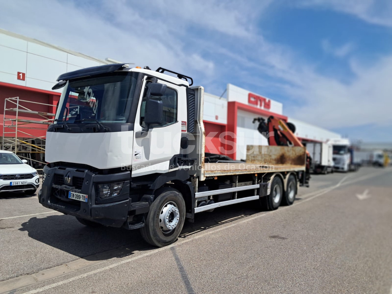 RENAULT C380.26 - Грузовик бортовой/ Платформа, Автоманипулятор: фото 1 RENAULT C380.26 - Грузовик бортовой/ Платформа, Автоманипулятор: фото 1