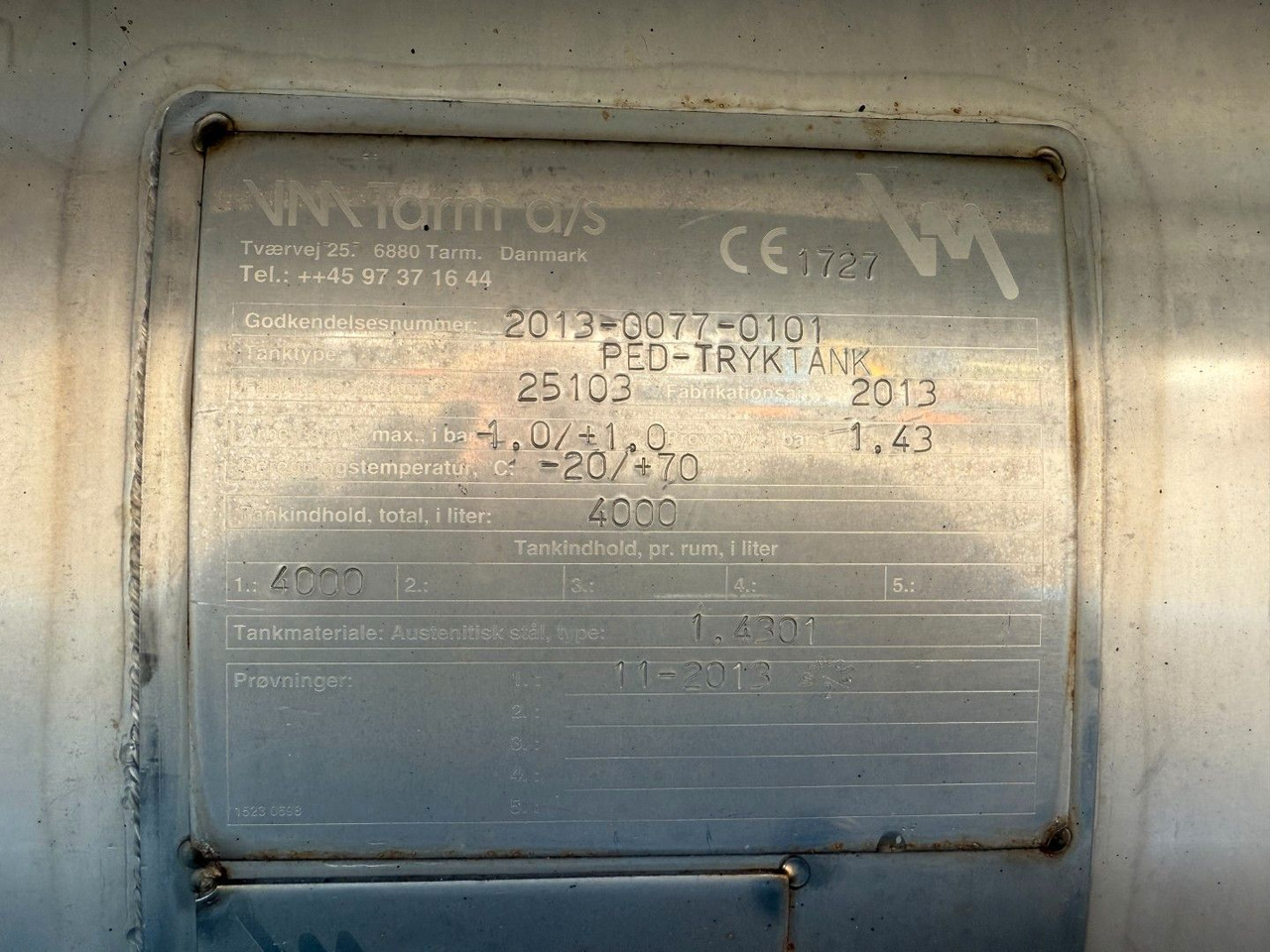 MAN TGM 14.250 VM-Tarm Stainless Steel 4000 l. Kombi - Ассенизатор: фото 5 MAN TGM 14.250 VM-Tarm Stainless Steel 4000 l. Kombi - Ассенизатор: фото 5