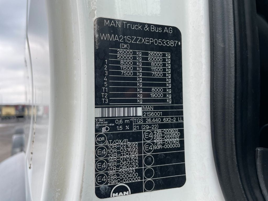 Грузовик-шасси MAN TGS 26.440 6x2*4 ADR Fahrgestell Euro 6 MAN TGS 26.440 6x2*4 ADR Fahrgestell Euro 6: фото 15