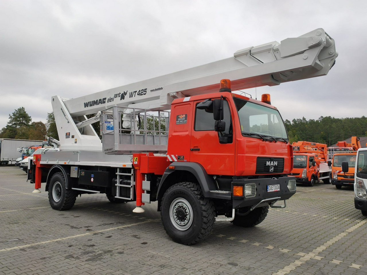 Грузовик с подъемником MAN 18.284 4x4 Zwyżka WUMAG WT 425 Podnośnik Koszowy: фото 21