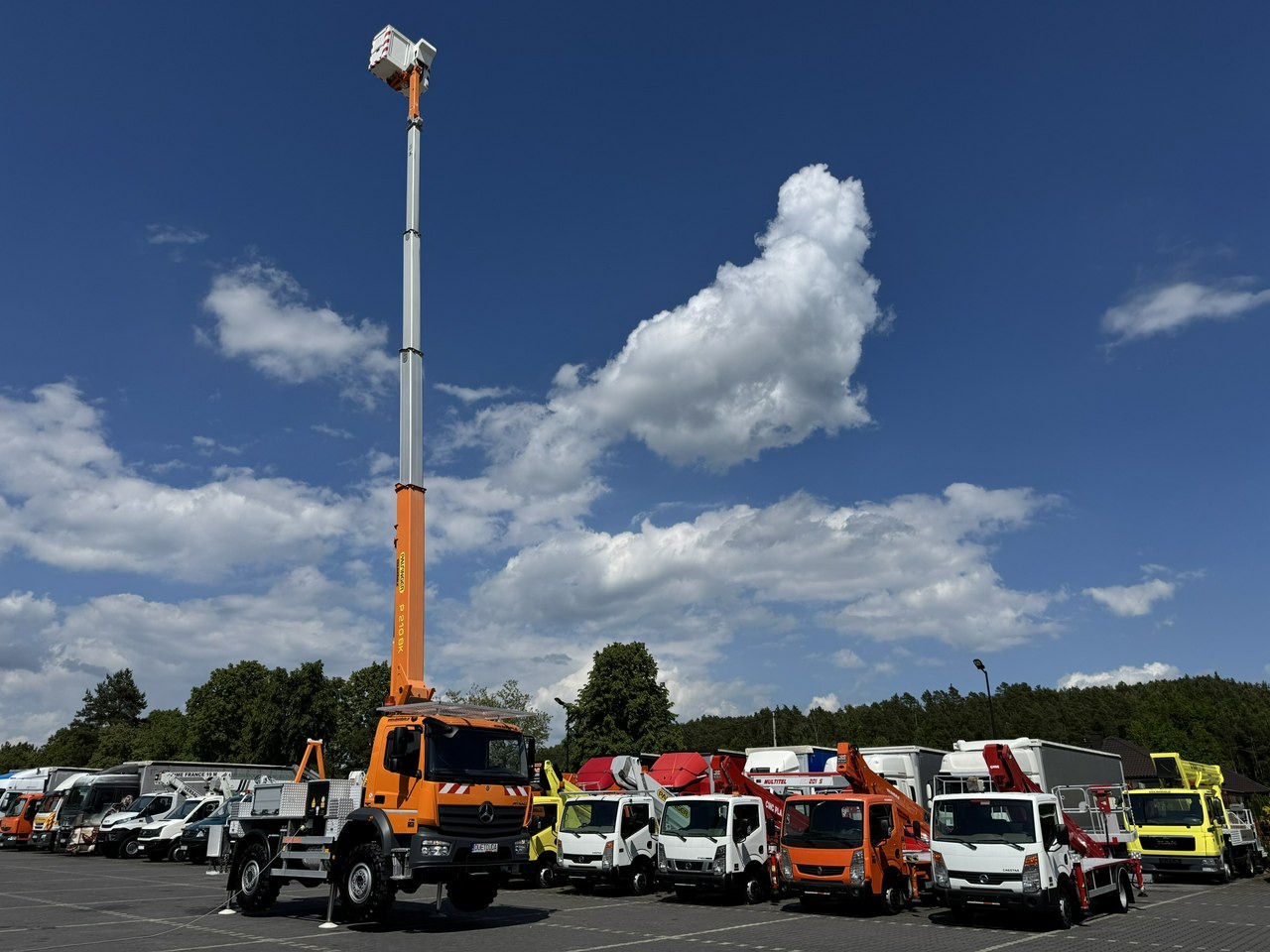 Грузовик с подъемником Mercedes Atego 718 E6 4x4 Zwyżka PALFINGER P210 BK Podnośnik Koszowy: фото 8