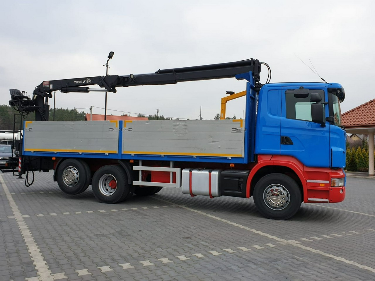 Scania R 400 LB 6x2 HDS Budowlanka Widły Oś Skrętna Super Stan - Грузовик бортовой/ Платформа, Автоманипулятор: фото 5 Scania R 400 LB 6x2 HDS Budowlanka Widły Oś Skrętna Super Stan - Грузовик бортовой/ Платформа, Автоманипулятор: фото 5
