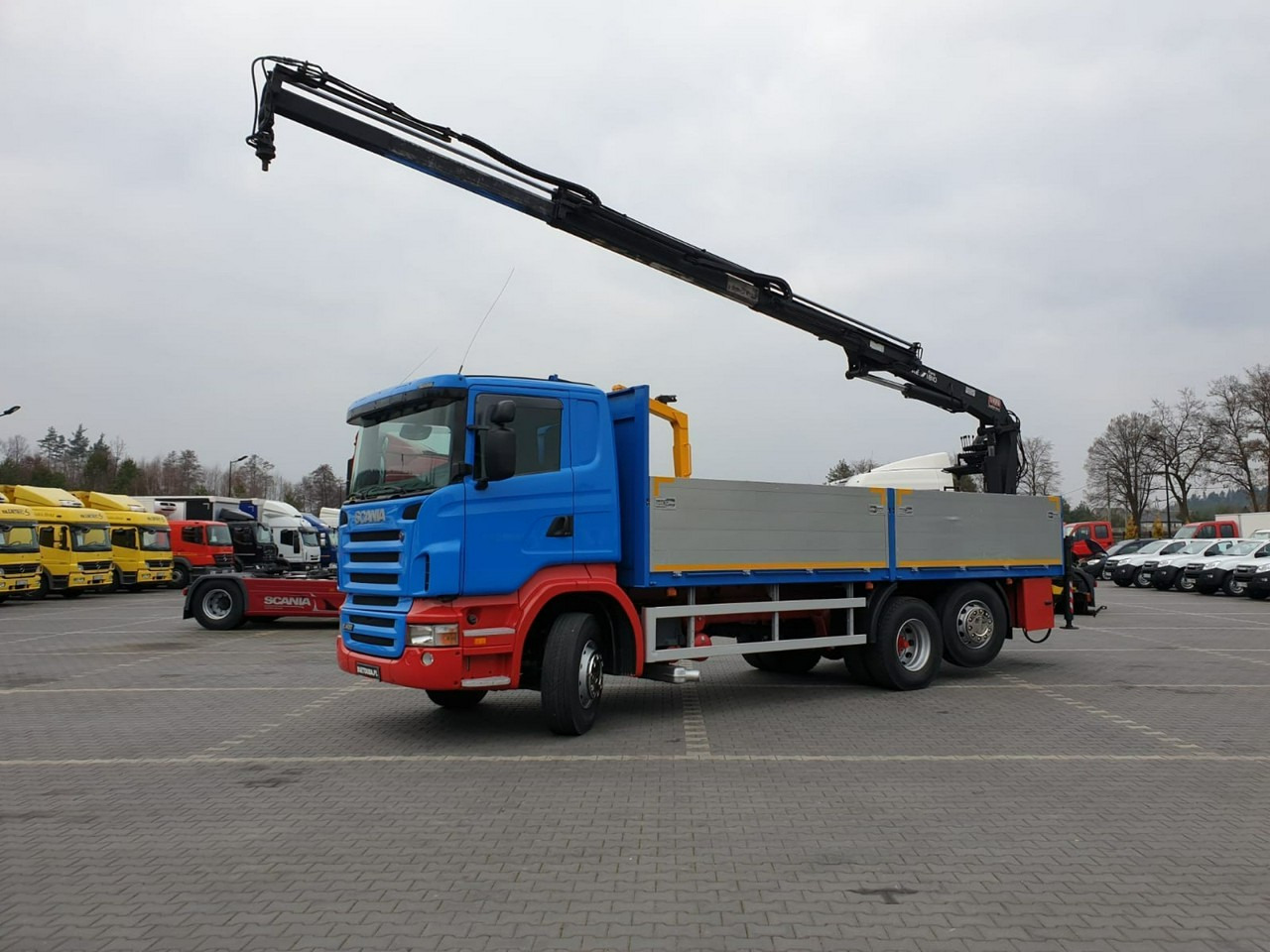 Scania R 400 LB 6x2 HDS Budowlanka Widły Oś Skrętna Super Stan - Грузовик бортовой/ Платформа, Автоманипулятор: фото 2 Scania R 400 LB 6x2 HDS Budowlanka Widły Oś Skrętna Super Stan - Грузовик бортовой/ Платформа, Автоманипулятор: фото 2